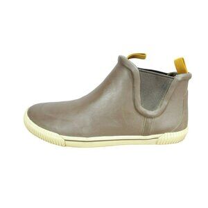 LL Bean Wellie Sport Brown Rubber Pull On Waterproof Chelsea Boots Size 13 M